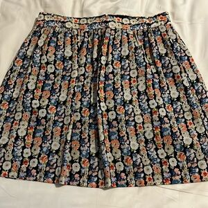 J Crew Floral Skirt